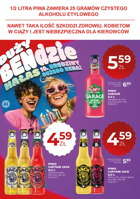 Duży Ben - gazetka promocyjna Gazetka piwna od czwartku 20.08 do środy 02.09 - strona 12