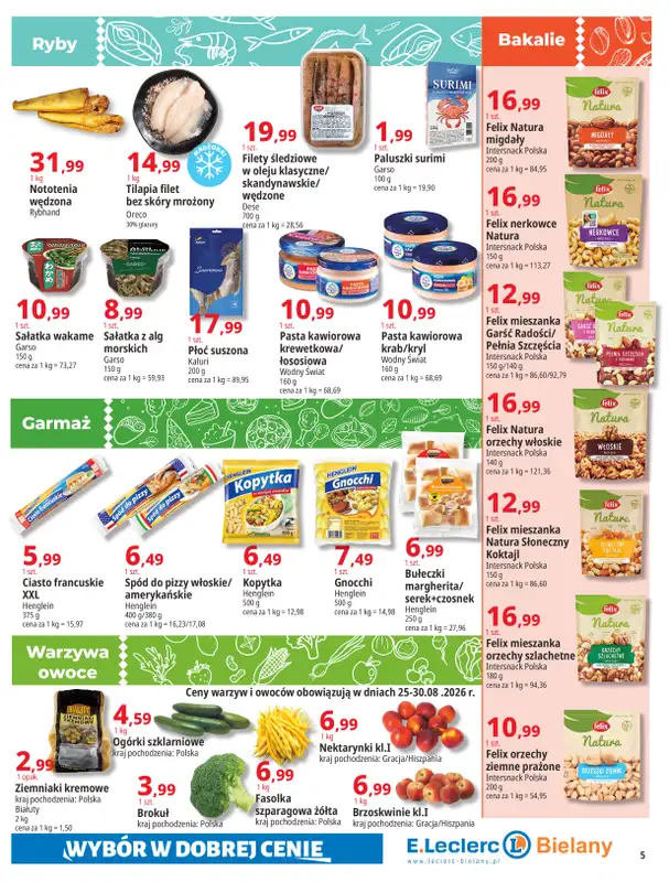 Leclerc - gazetka promocyjna Oferta Bielany | Tanio w E.Leclerc od wtorku 25.08 do soboty 05.09 - strona 5