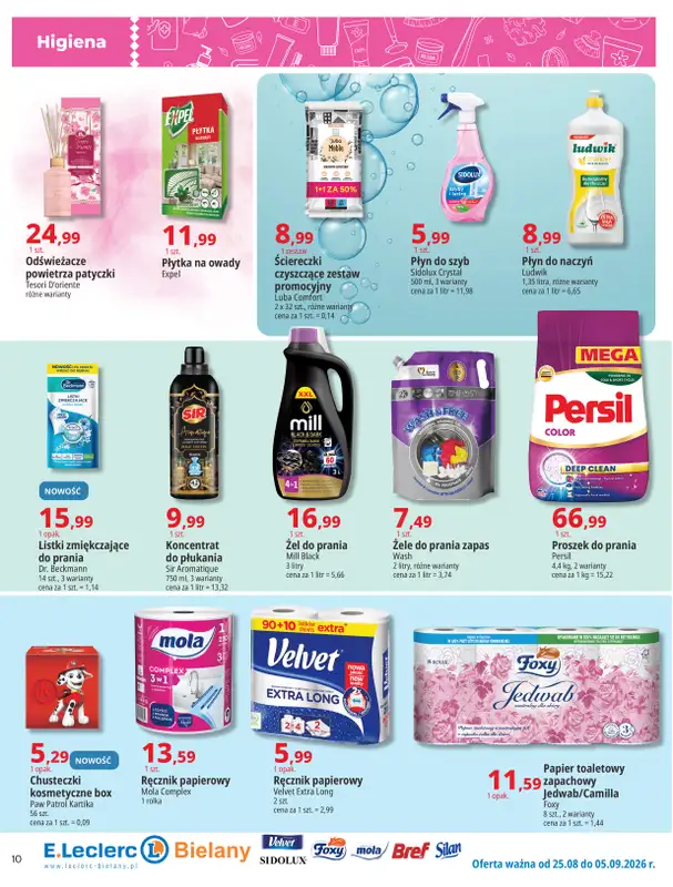 Leclerc - gazetka promocyjna Oferta Bielany | Tanio w E.Leclerc od wtorku 25.08 do soboty 05.09 - strona 10