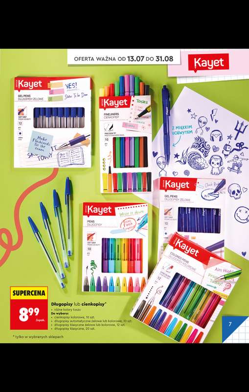 Biedronka - gazetka promocyjna Do Mojej szkoły idę od poniedziałku 06.07 do poniedziałku 31.08 - strona 11