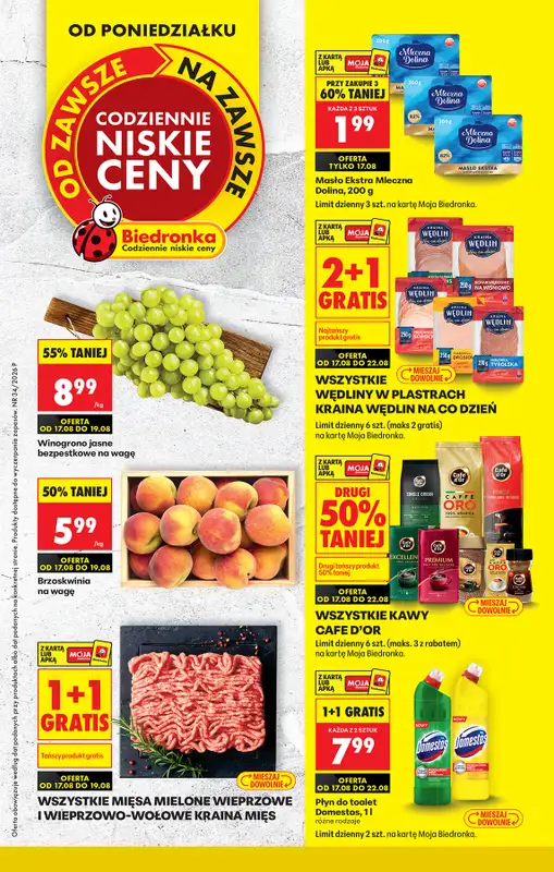 Biedronka - gazetka promocyjna Od poniedziałku  