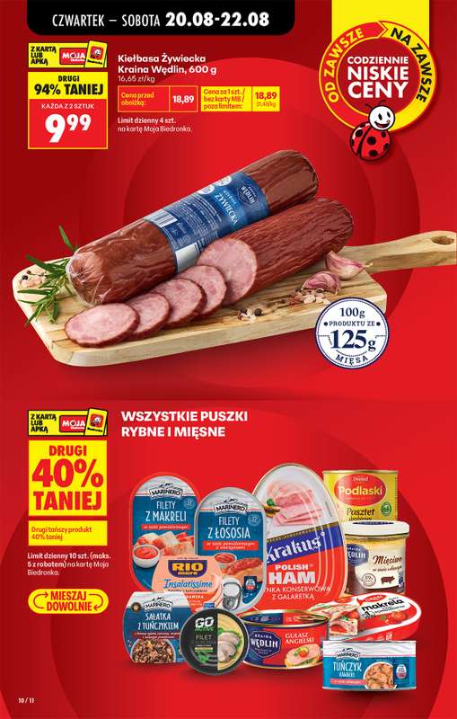 Biedronka - gazetka promocyjna Od czwartku od czwartku 20.08 do środy 26.08 - strona 12