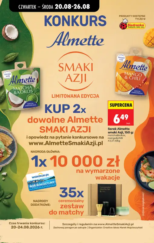 Biedronka - gazetka promocyjna Od czwartku od czwartku 20.08 do środy 26.08 - strona 58