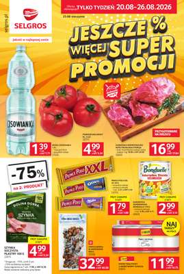 Selgros - gazetka promocyjna Jeszcze więcej super promocji! od czwartku 20.08 do środy 26.08