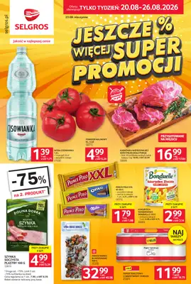 Selgros - gazetka promocyjna Jeszcze więcej super promocji! od czwartku 20.08 do środy 26.08