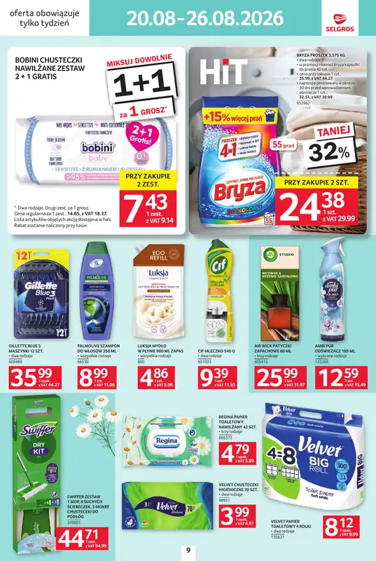 Selgros - gazetka promocyjna Jeszcze więcej super promocji! od czwartku 20.08 do środy 26.08 - strona 9