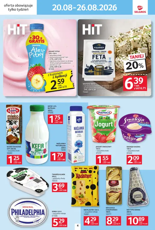 Selgros - gazetka promocyjna Jeszcze więcej super promocji! od czwartku 20.08 do środy 26.08 - strona 4