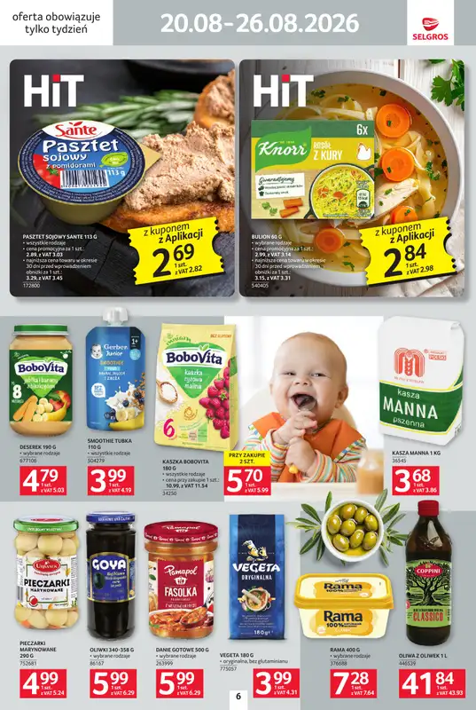 Selgros - gazetka promocyjna Jeszcze więcej super promocji! od czwartku 20.08 do środy 26.08 - strona 6