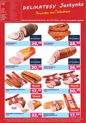 Delikatesy Justynka - gazetka promocyjna Gazetka od czwartku 20.08 do środy 02.09 - strona 5