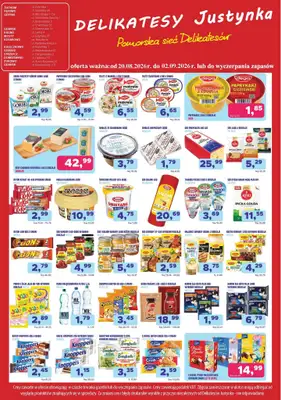 Delikatesy Justynka - gazetka promocyjna Gazetka od czwartku 20.08 do środy 02.09 - strona 6