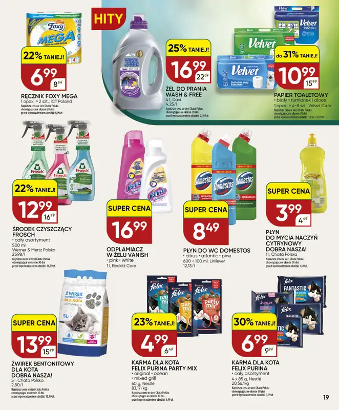 Chata Polska - gazetka promocyjna Gazetka 27.08-06.09  do niedzieli 06.09 - strona 19