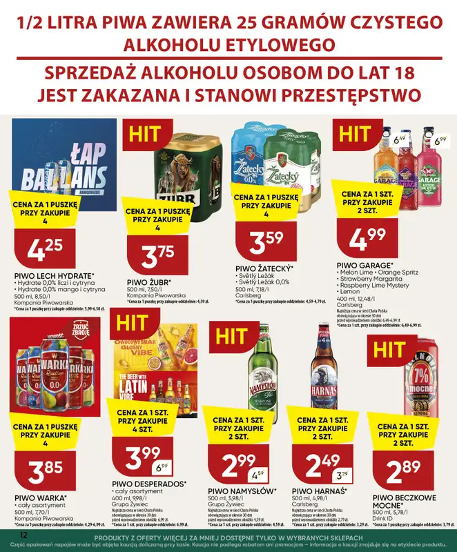 Chata Polska - gazetka promocyjna Gazetka 27.08-06.09  do niedzieli 06.09 - strona 12