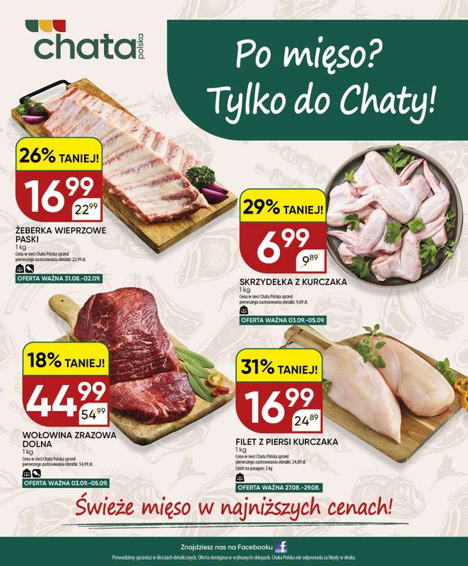 Chata Polska - gazetka promocyjna Gazetka 27.08-06.09  do niedzieli 06.09 - strona 20