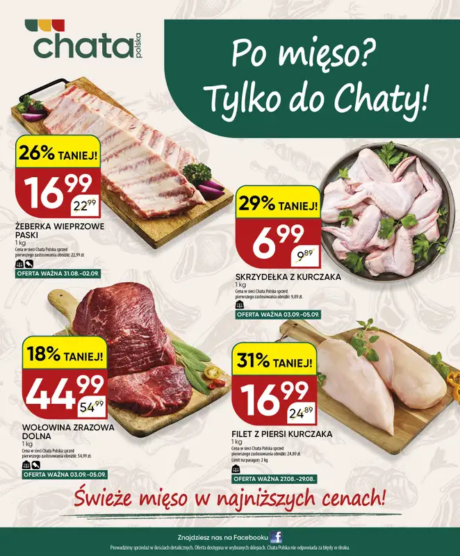 Chata Polska - gazetka promocyjna Gazetka 27.08-06.09  do niedzieli 06.09 - strona 20