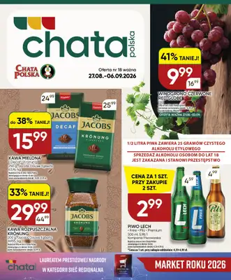 Chata Polska - gazetka promocyjna Gazetka 27.08-06.09  do niedzieli 06.09