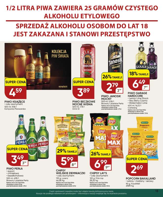 Chata Polska - gazetka promocyjna Gazetka 27.08-06.09  do niedzieli 06.09 - strona 13