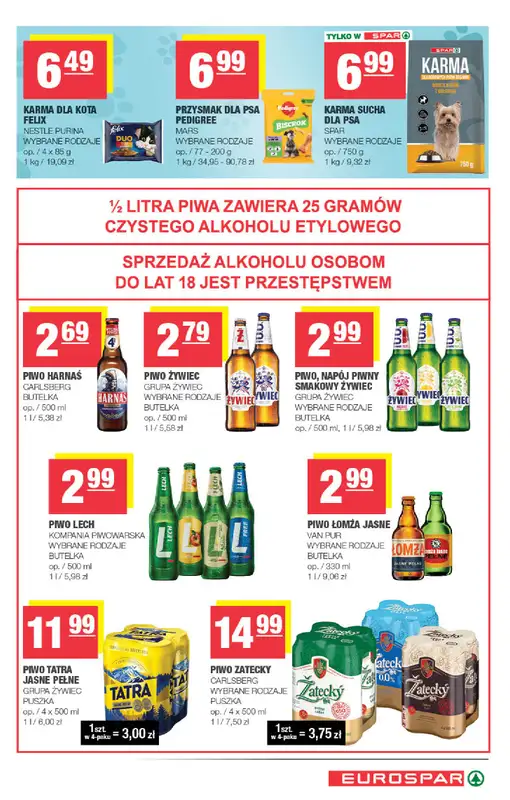 SPAR - gazetka promocyjna Gazetka Eurospar od środy 26.08 do niedzieli 06.09 - strona 15
