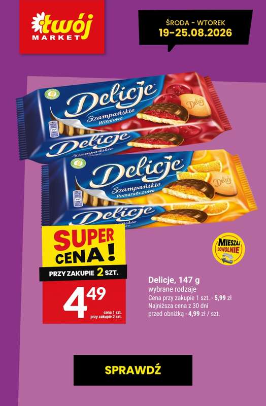 Twój Market - gazetka promocyjna Najlepsze promocje! od czwartku 20.08 do wtorku 25.08 - strona 6