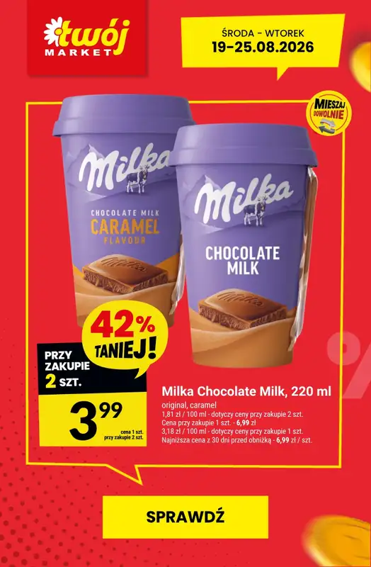 Twój Market - gazetka promocyjna Najlepsze promocje! od czwartku 20.08 do wtorku 25.08 - strona 3