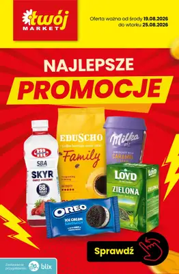 Twój Market - gazetka promocyjna Najlepsze promocje! od czwartku 20.08 do wtorku 25.08