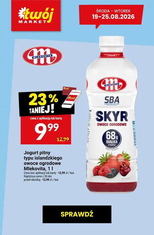 Twój Market - gazetka promocyjna Najlepsze promocje! od czwartku 20.08 do wtorku 25.08 - strona 8