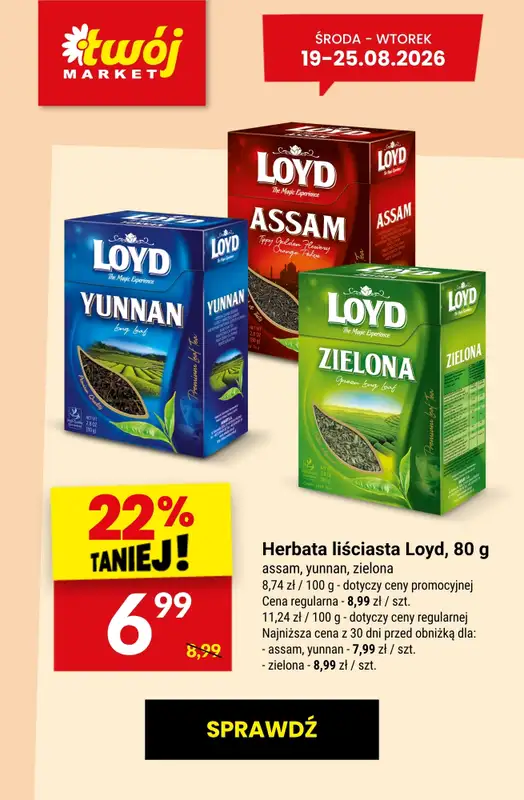 Twój Market - gazetka promocyjna Najlepsze promocje! od czwartku 20.08 do wtorku 25.08 - strona 7