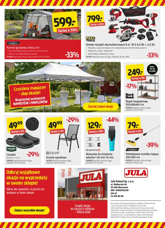 Jula - gazetka promocyjna Gazetka od czwartku 20.08 do środy 02.09 - strona 18