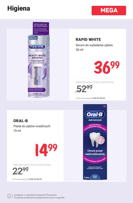 Rossmann - gazetka promocyjna Nowe MEGA promocje od 20.06 od czwartku 20.08 do środy 26.08 - strona 8