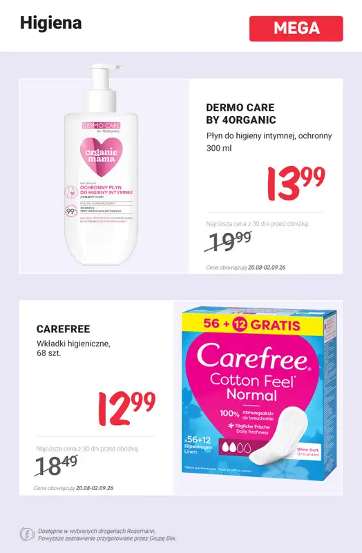 Rossmann - gazetka promocyjna Nowe MEGA promocje od 20.06 od czwartku 20.08 do środy 26.08 - strona 9