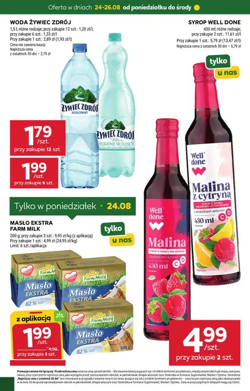 Stokrotka - gazetka promocyjna Hity na start od poniedziałku 24.08 do środy 26.08 - strona 4