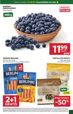 Stokrotka - gazetka promocyjna Hity na start od poniedziałku 24.08 do środy 26.08 - strona 3