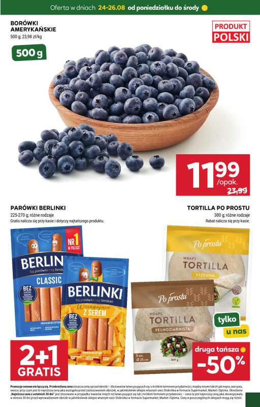 Stokrotka - gazetka promocyjna Hity na start od poniedziałku 24.08 do środy 26.08 - strona 3