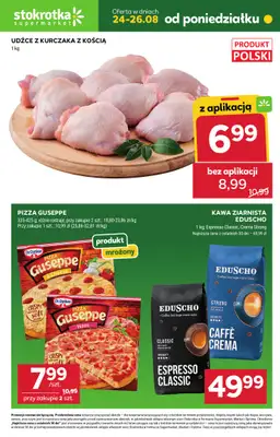 Stokrotka - gazetka promocyjna Hity na start od poniedziałku 24.08 do środy 26.08