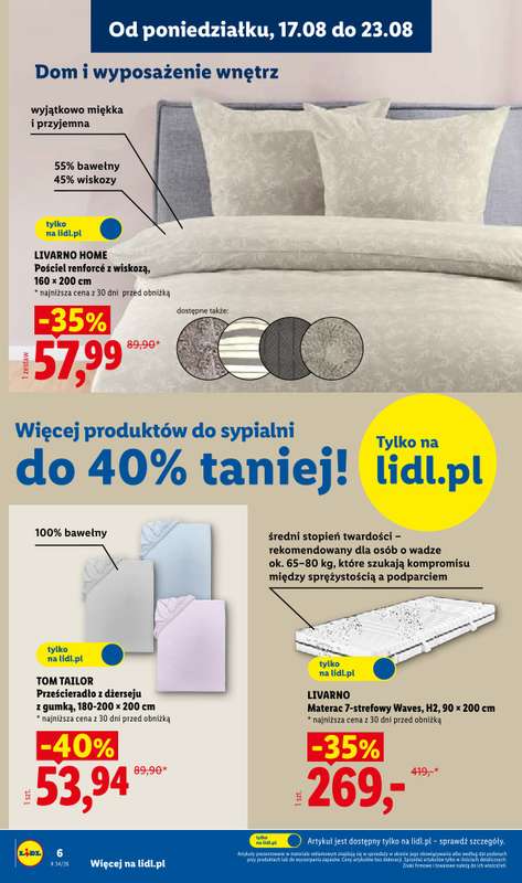 Lidl - gazetka promocyjna Katalog od poniedziałku 17.08 do soboty 22.08 - strona 6