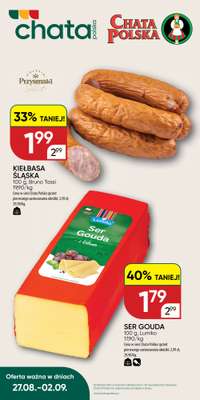 Chata Polska - gazetka promocyjna Oferta tygodnia 27.08-02.09  do środy 02.09