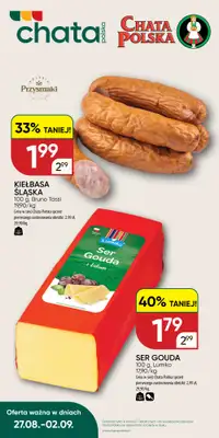 Chata Polska - gazetka promocyjna Oferta tygodnia 27.08-02.09  do środy 02.09