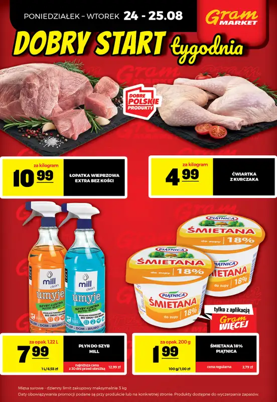 Gram Market - gazetka promocyjna Cały tydzień niskie ceny od piątku 21.08 do środy 26.08 - strona 4