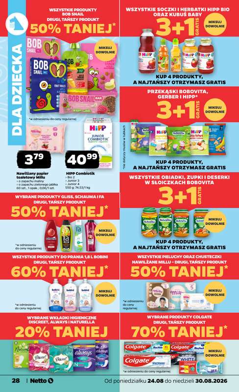Netto - gazetka promocyjna Gazetka Spożywcza od poniedziałku 24.08 do niedzieli 30.08 - strona 28