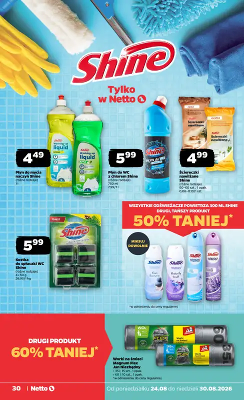 Netto - gazetka promocyjna Gazetka Spożywcza od poniedziałku 24.08 do niedzieli 30.08 - strona 30