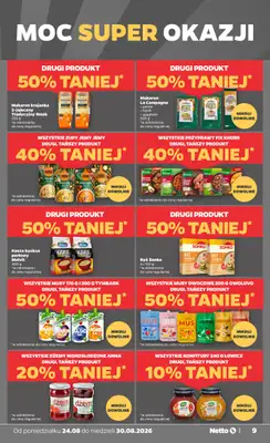 Netto - gazetka promocyjna Gazetka Spożywcza od poniedziałku 24.08 do niedzieli 30.08 - strona 9