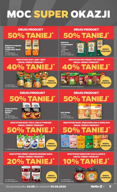 Netto - gazetka promocyjna Gazetka Spożywcza od poniedziałku 24.08 do niedzieli 30.08 - strona 9