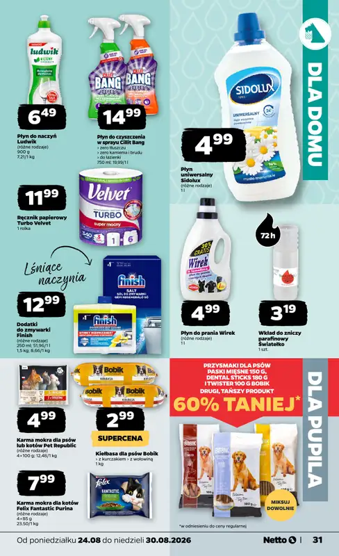 Netto - gazetka promocyjna Gazetka Spożywcza od poniedziałku 24.08 do niedzieli 30.08 - strona 31