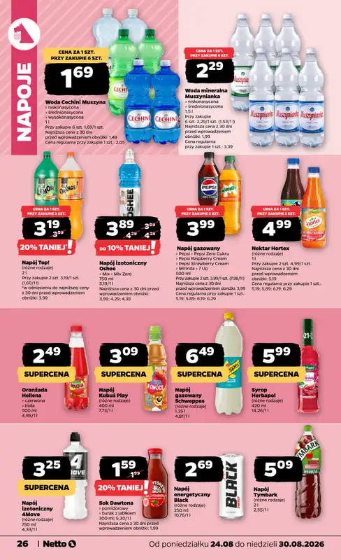 Netto - gazetka promocyjna Gazetka Spożywcza od poniedziałku 24.08 do niedzieli 30.08 - strona 26