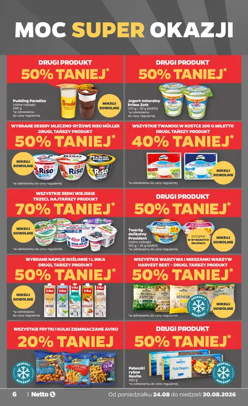 Netto - gazetka promocyjna Gazetka Spożywcza od poniedziałku 24.08 do niedzieli 30.08 - strona 6