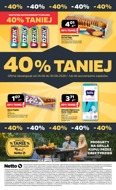 Netto - gazetka promocyjna Gazetka Spożywcza od poniedziałku 24.08 do niedzieli 30.08 - strona 34