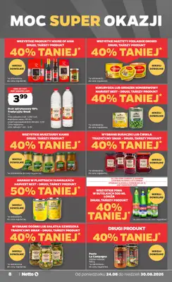 Netto - gazetka promocyjna Gazetka Spożywcza od poniedziałku 24.08 do niedzieli 30.08 - strona 8