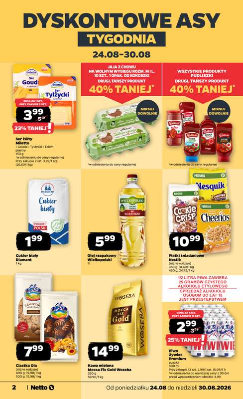 Netto - gazetka promocyjna Gazetka Spożywcza od poniedziałku 24.08 do niedzieli 30.08 - strona 2