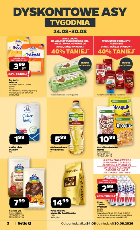 Netto - gazetka promocyjna Gazetka Spożywcza od poniedziałku 24.08 do niedzieli 30.08 - strona 2