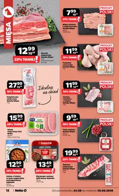 Netto - gazetka promocyjna Gazetka Spożywcza od poniedziałku 24.08 do niedzieli 30.08 - strona 12