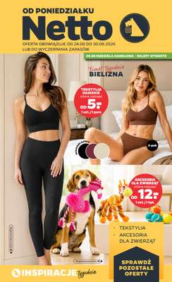 Netto - gazetka promocyjna Inspiracje tygodnia Bielizna  do niedzieli 30.08